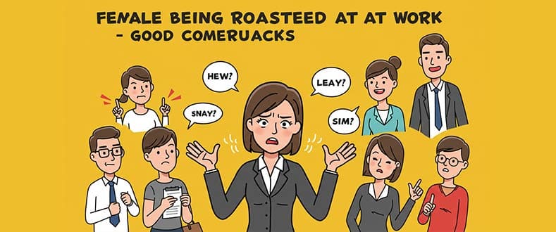 Female-Being-Roasted-at-Work-–-Good-Comebacks