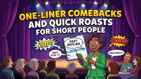 One Liner Comebacks and Quick Roasts for Short People